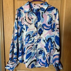 Women’s Paisley button down